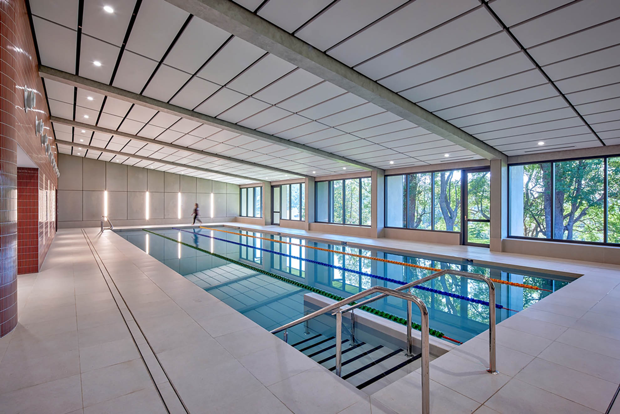 St John of God Richmond Hospital redevelopment interior lap pool with four lanes
